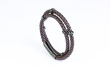 Load image into Gallery viewer, Brown Double Leather Bracelet
