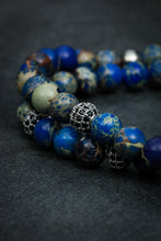 Load image into Gallery viewer, Lapis Lazuli Double Bracelet
