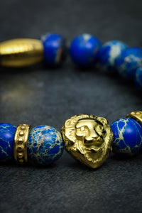 Lapis Lazuli Lion Bracelet