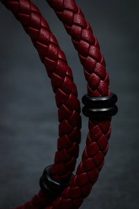 Red Double leather bracelet