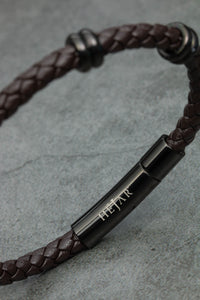 Classic Single Leather Bracelet - Brown Edition