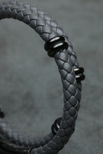 Load image into Gallery viewer, Classic Double Leather Bracelet - Gray Edition
